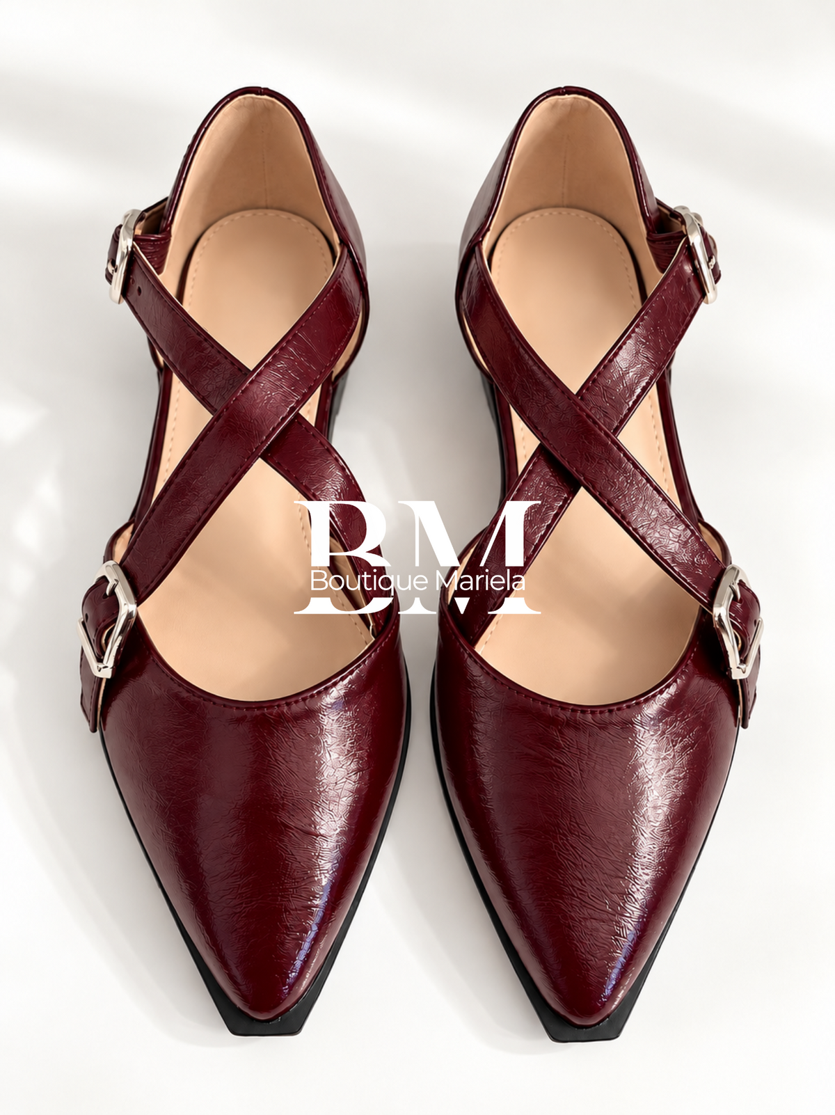 Zapatos Ajustable Burdeo