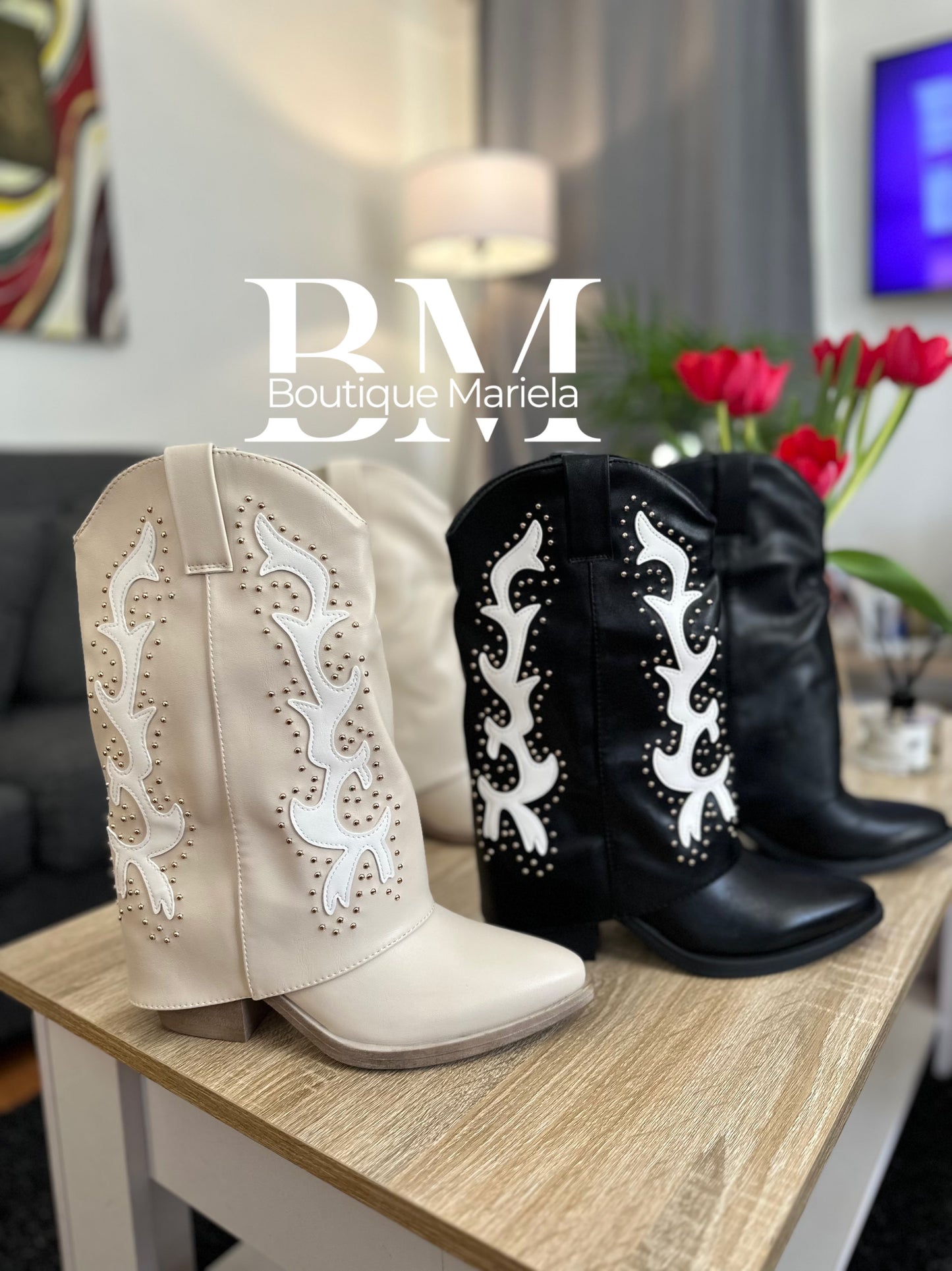 Botas Negro Diseño