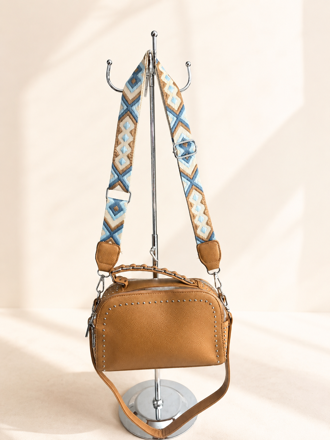 Crossbody Camel Étnico