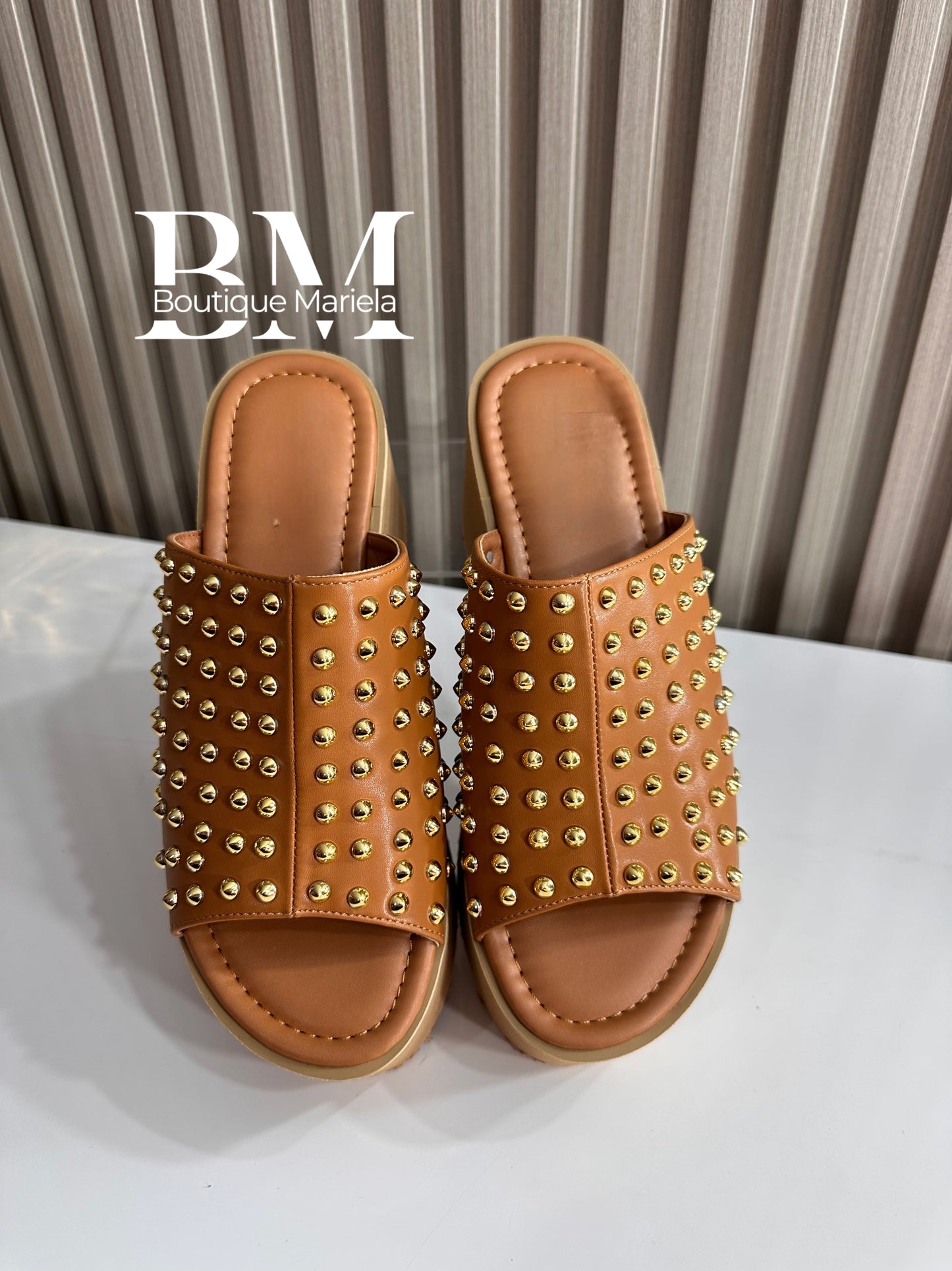 Sandalias Plataforma Caramelo