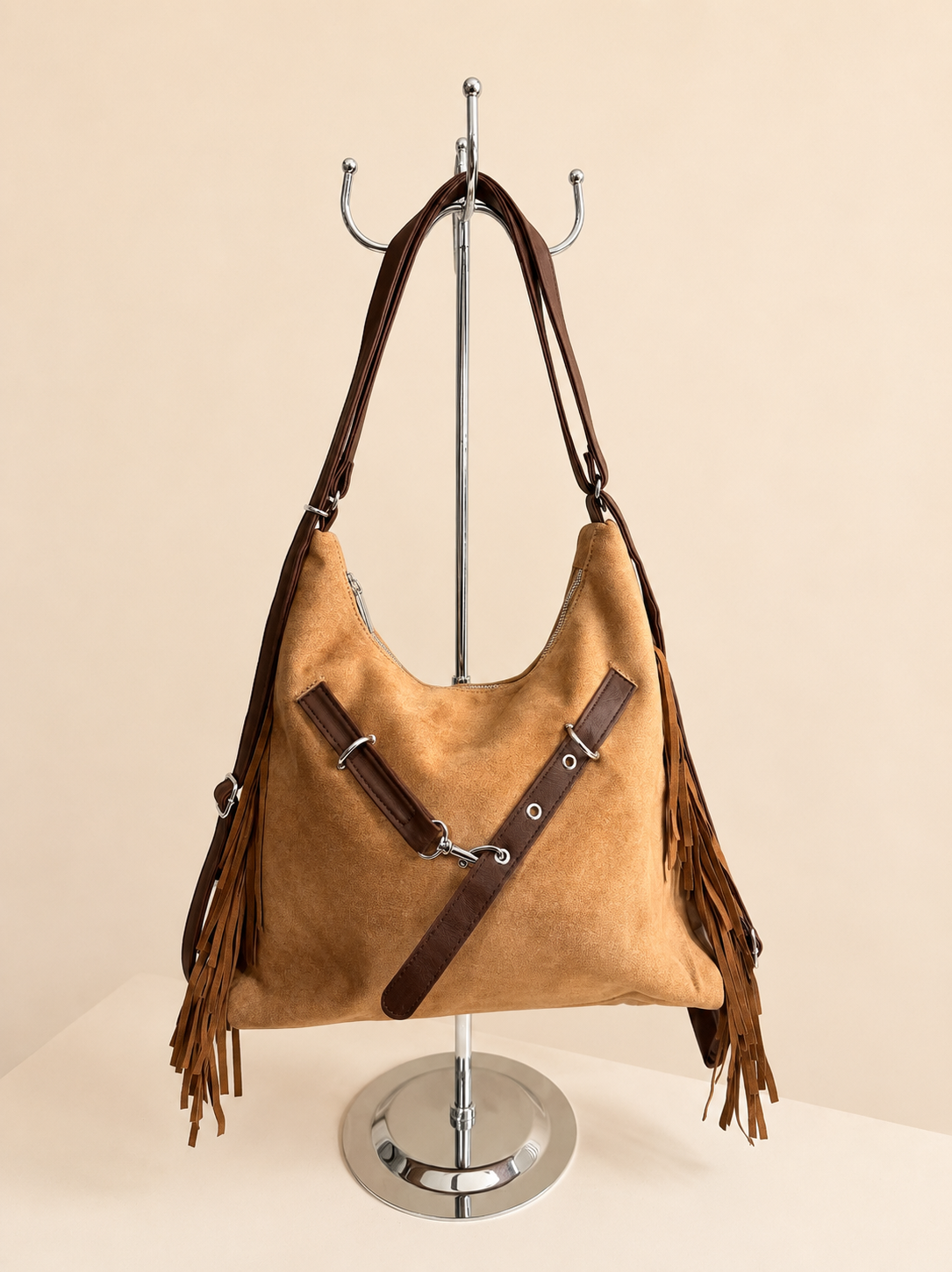 Bolso Flecos Khaki
