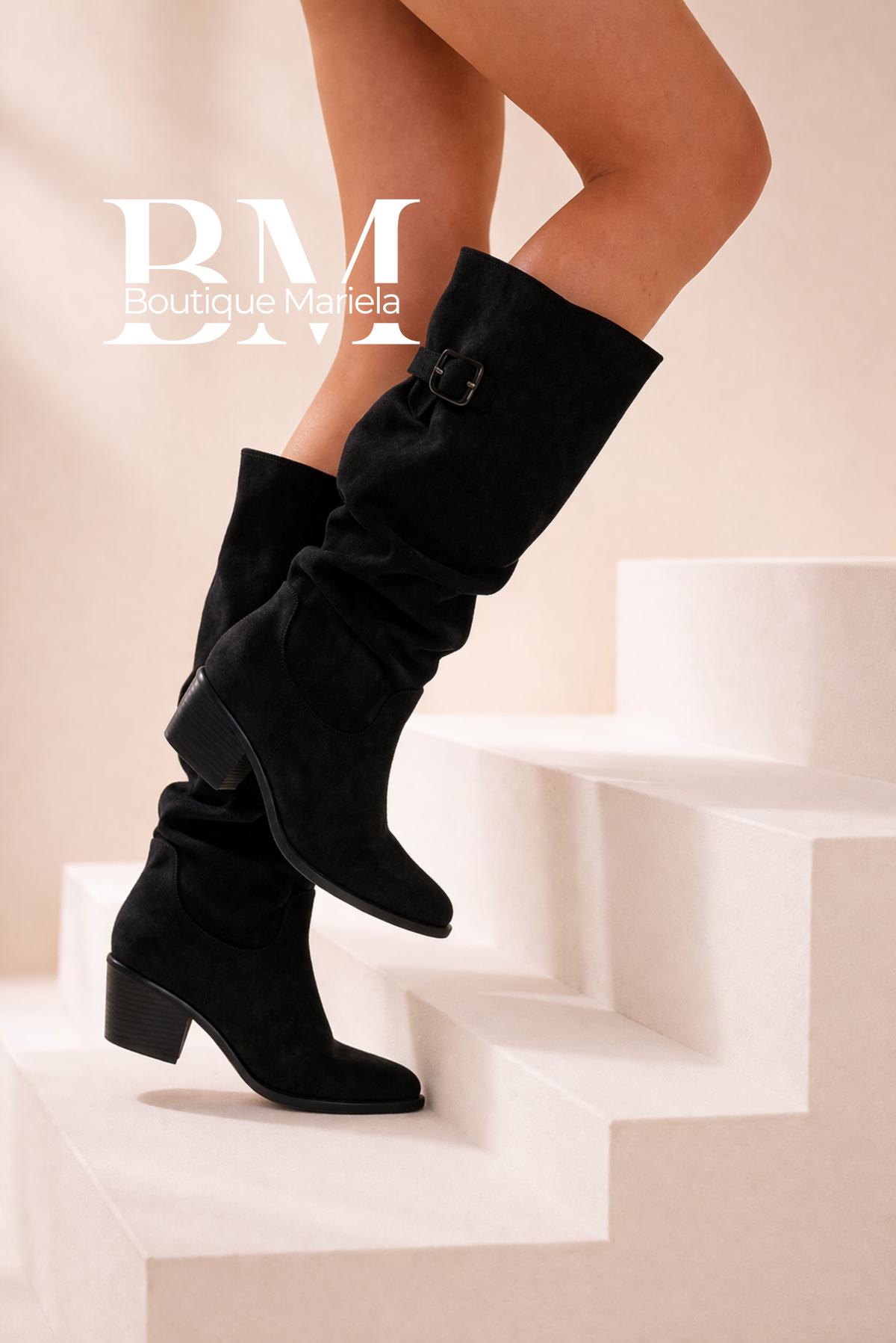 Botas Ajustable Negro