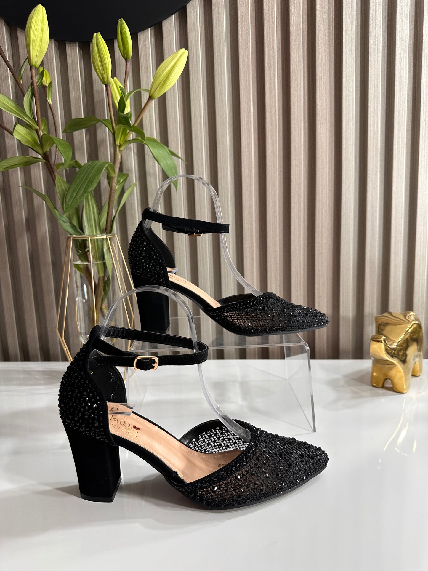 Stilettos Tobillera Brillos