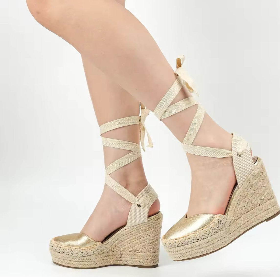 Sandalias Cinto Dorada