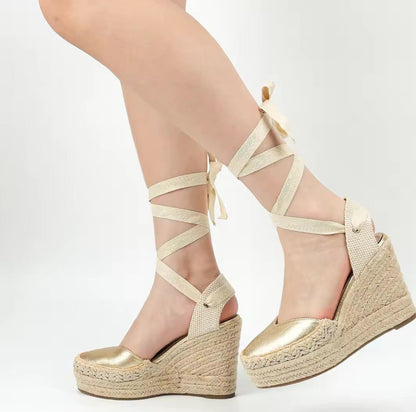 Sandalias Cinto Dorada