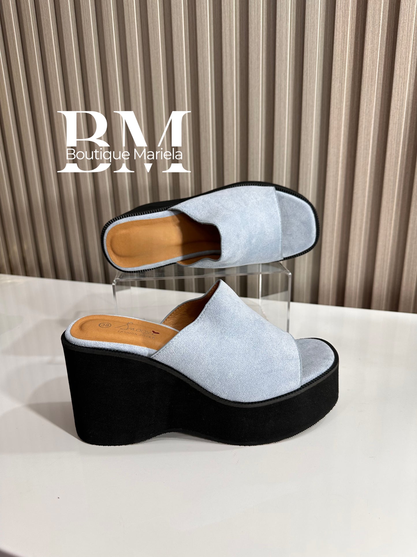 Sandalias plataforma Celeste 2503