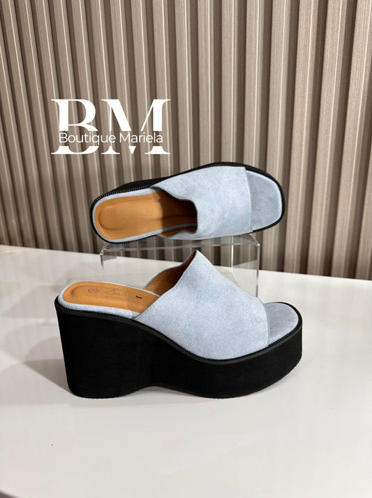 Sandalias plataforma Celeste 2503