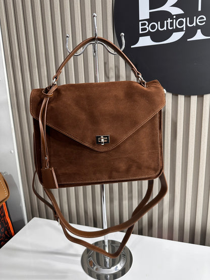 Bolso  Agamuzado Marrón