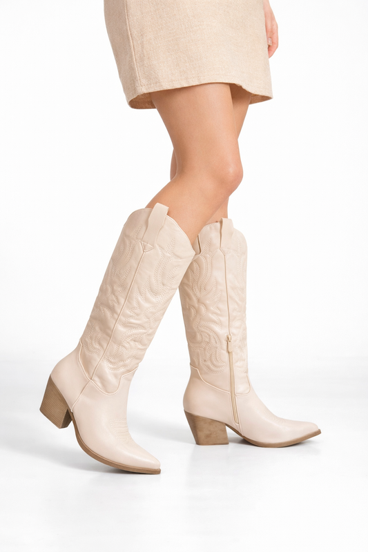 Botas Texanas Beige