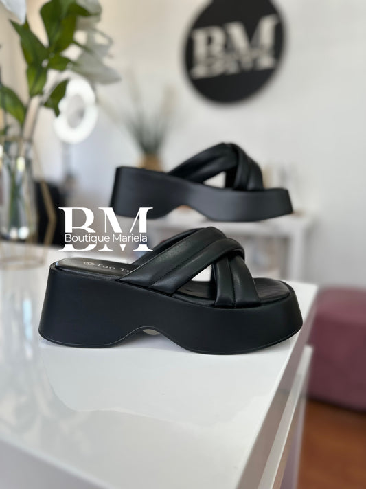 Sandalias Plataforma negro