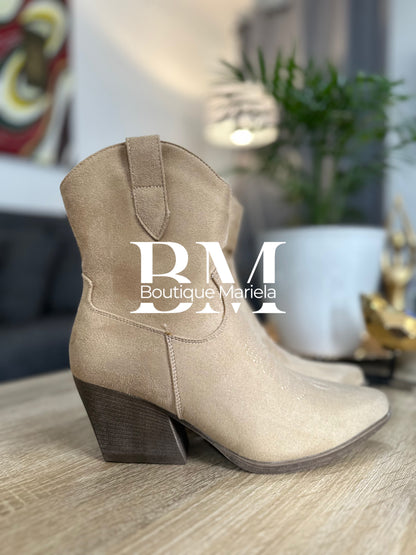 Botín Beige Texano