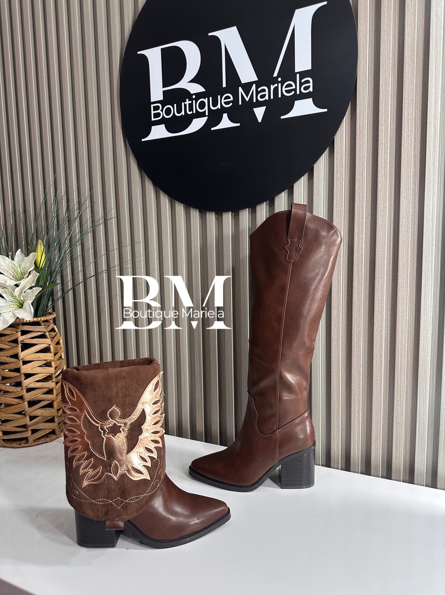 Botas Texanas Chocolate 2 en 1