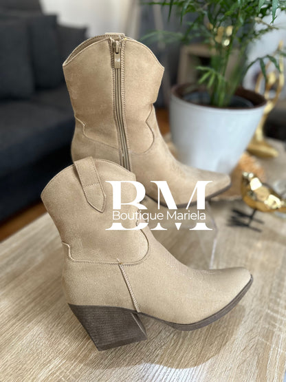 Botín Beige Texano
