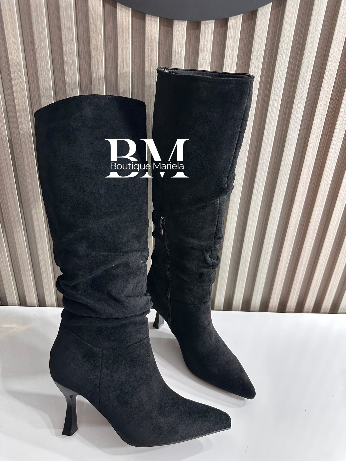 Botas Arrugadas Negras