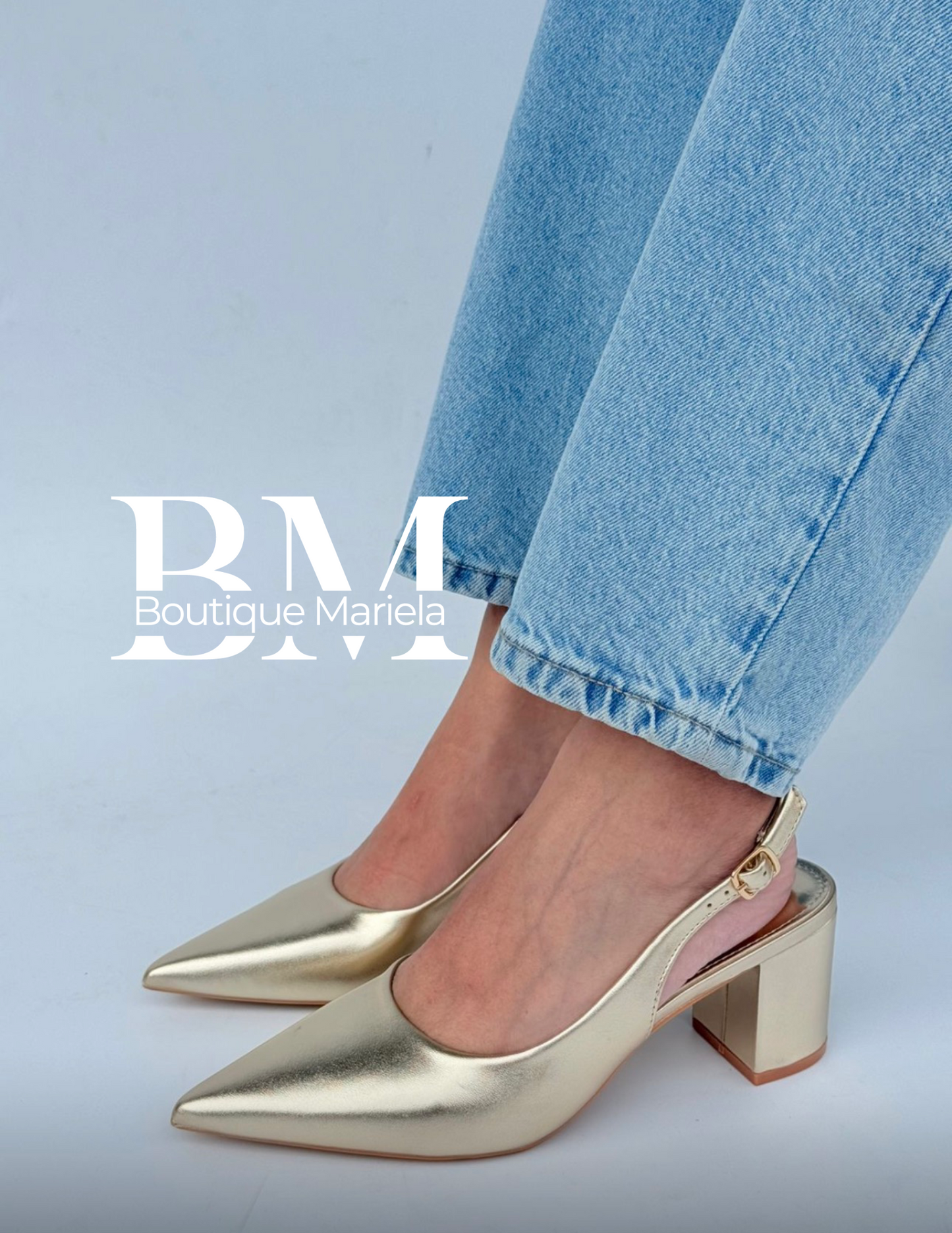 Stilettos Dorados 2522