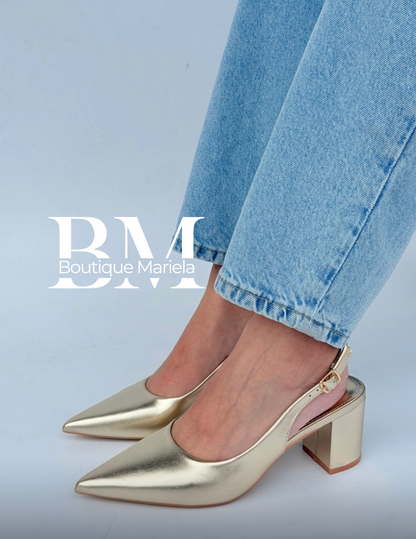 Stilettos Dorados 2522