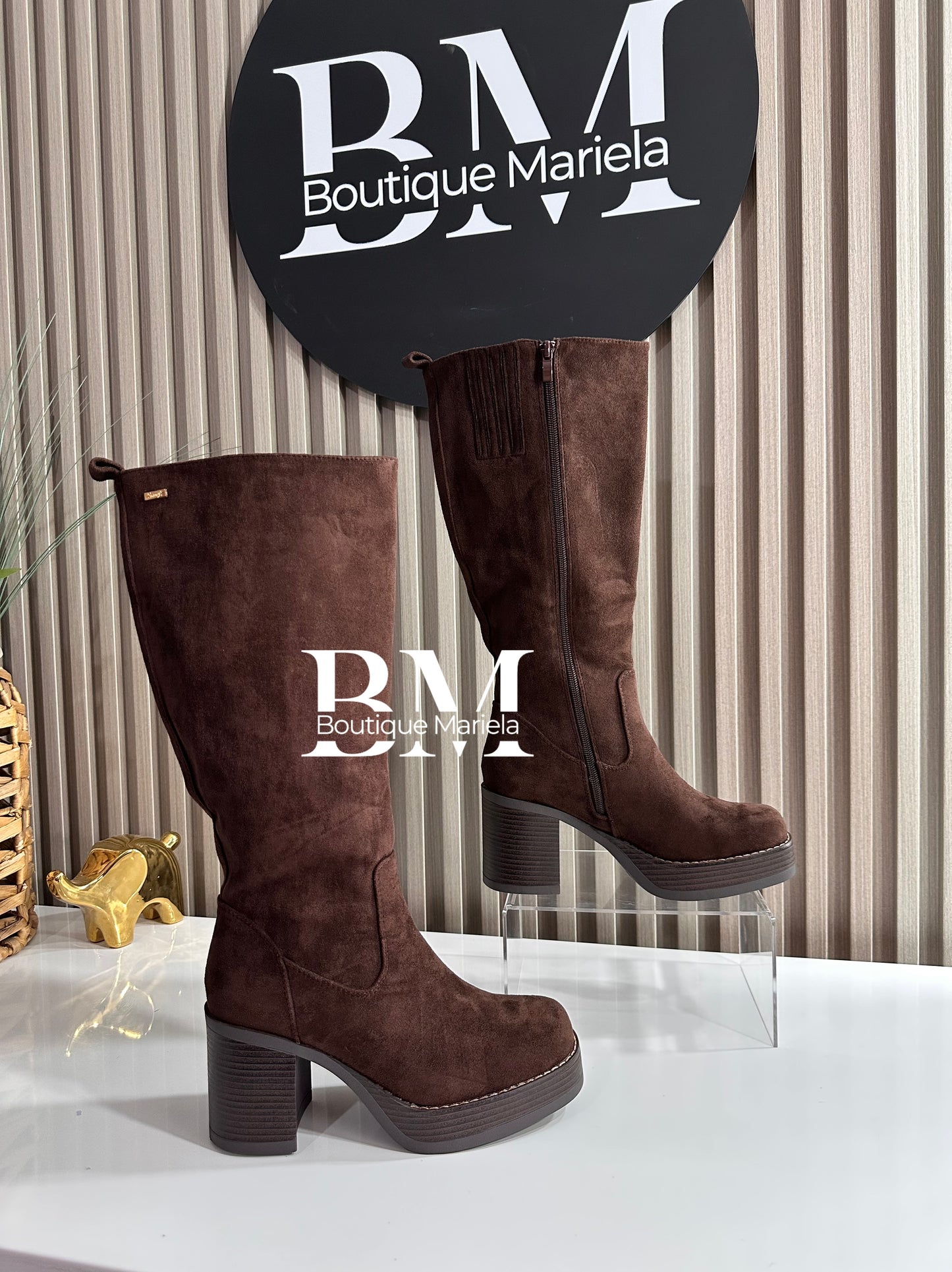 Botas Plataforma Chocolate