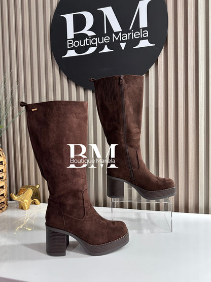 Botas Plataforma Chocolate