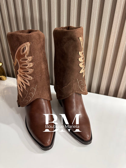 Botas Texanas Chocolate 2 en 1