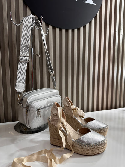 Sandalias Cinto Plata
