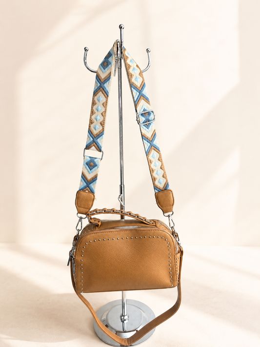 Crossbody Camel Étnico
