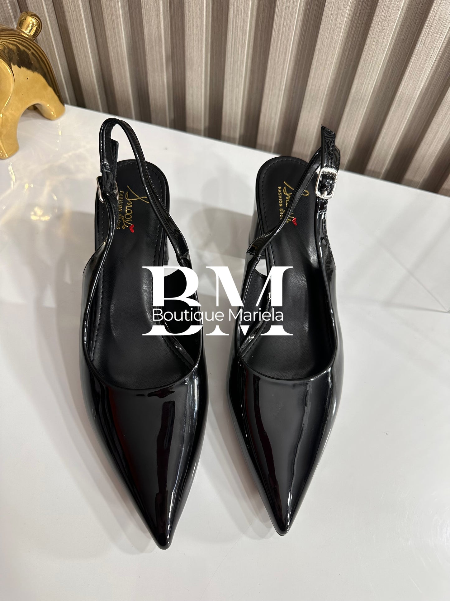 Stilettos Charol Negro