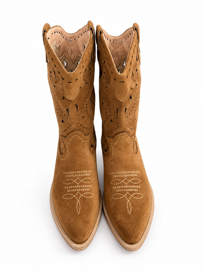 Botas caladas Camel