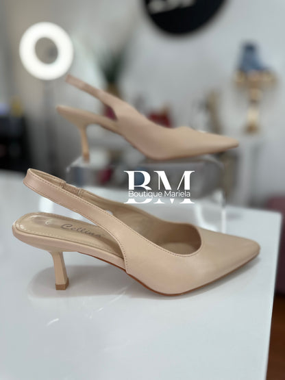 Stilettos  Eco cuero Beige