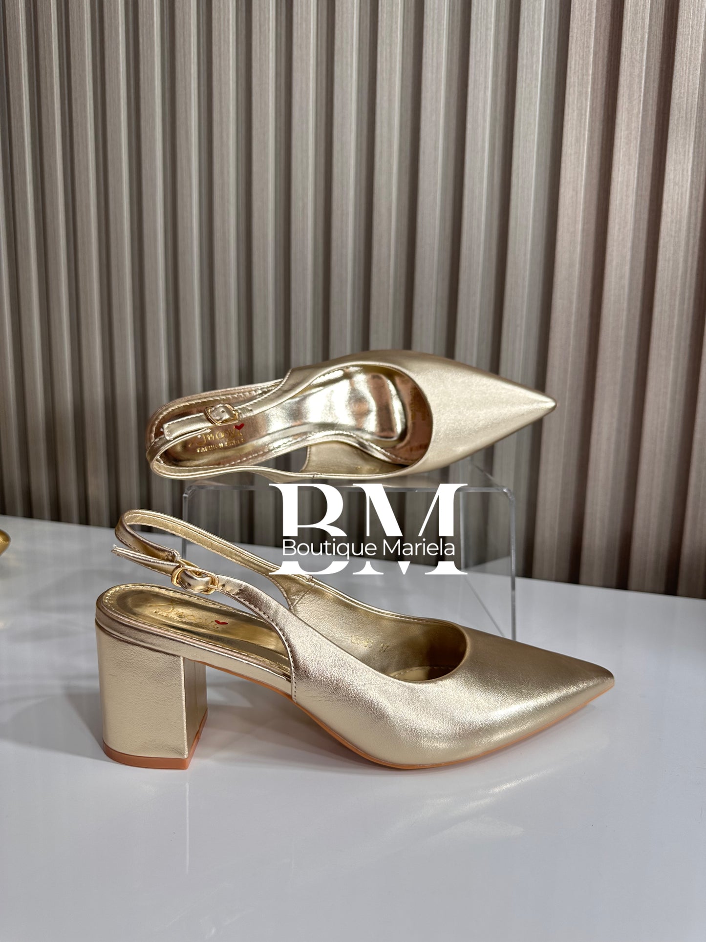 Stilettos Dorados 2522
