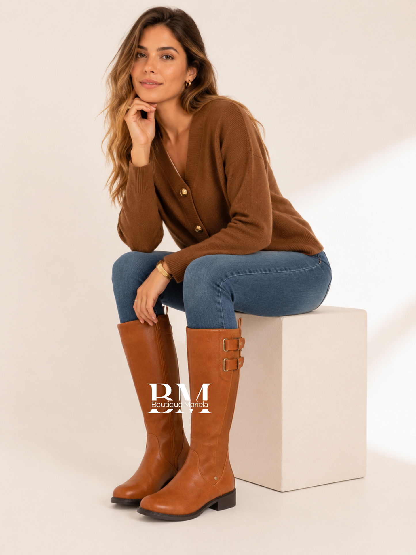 Botas Camel Elasticada