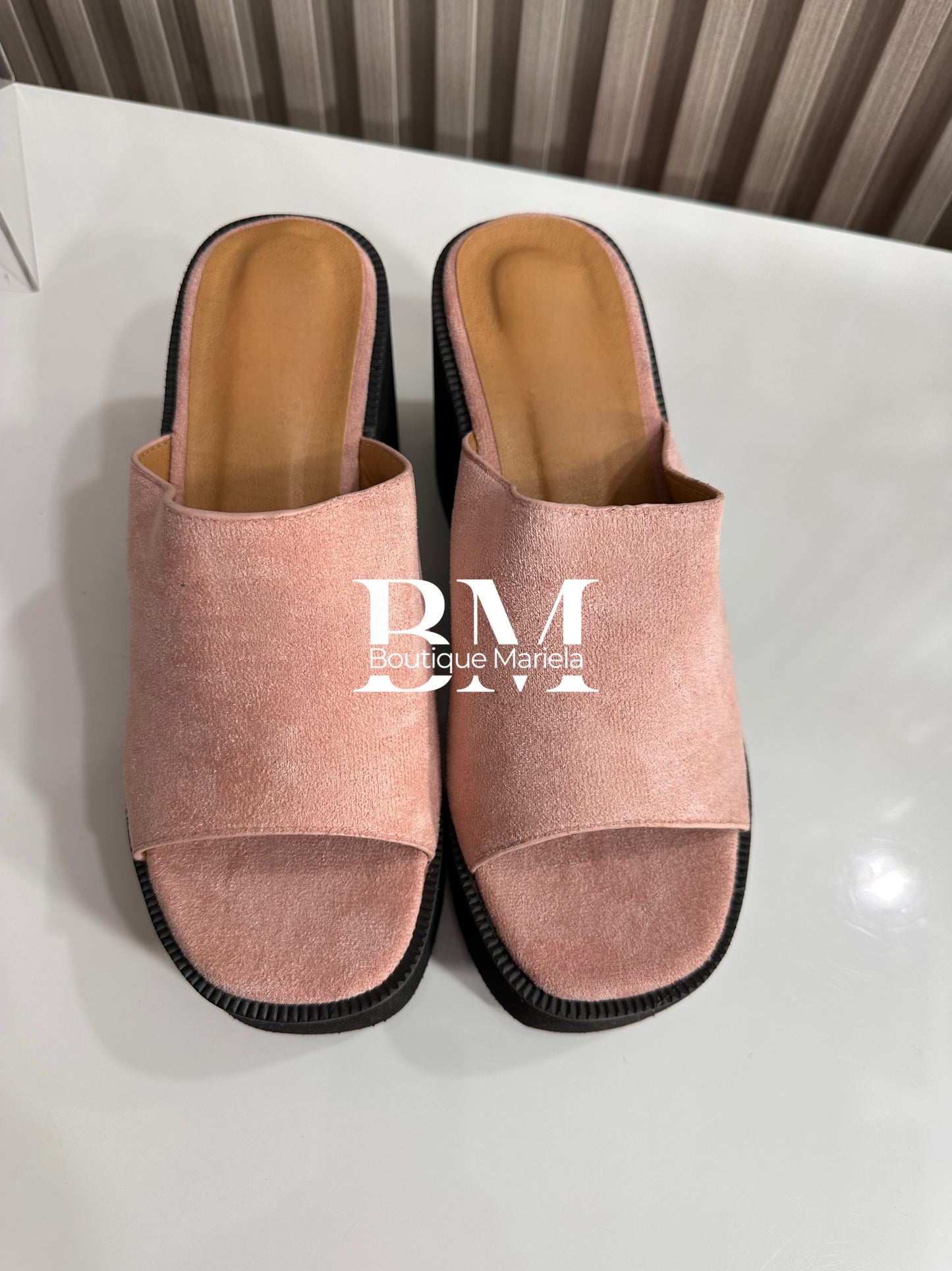Sandalias plataforma Rosada 2504
