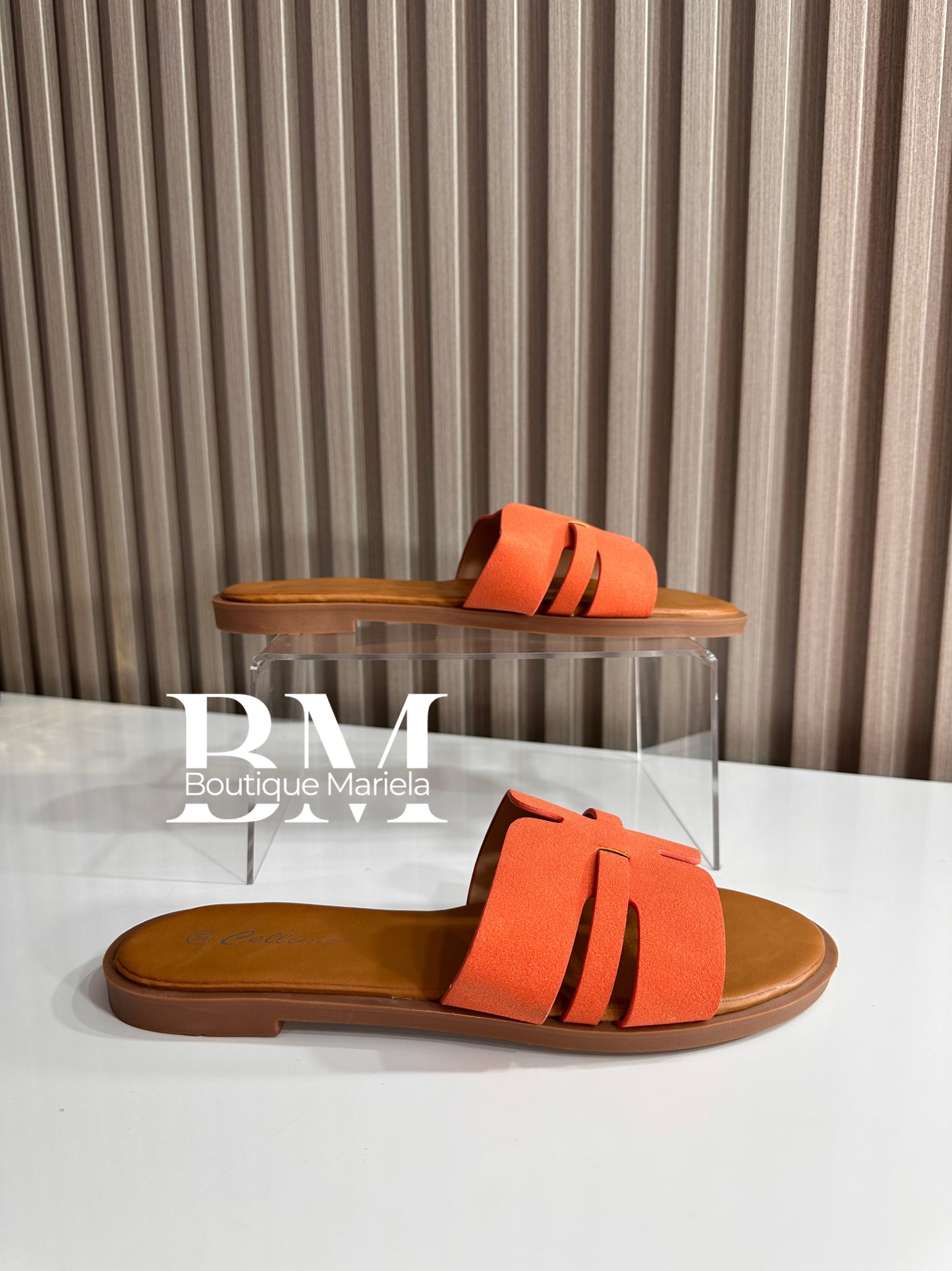 Sandalias Planas Naranja