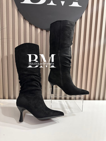 Botas Arrugadas Negras