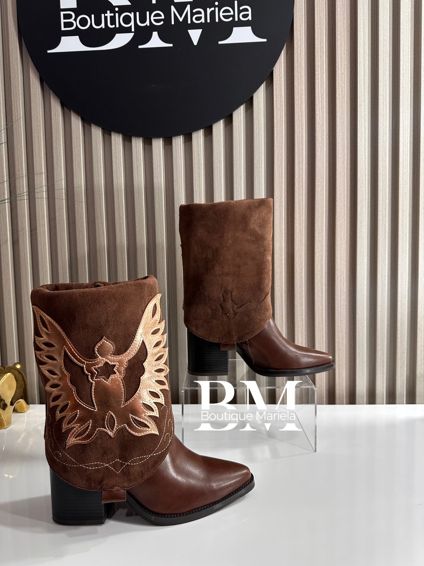 Botas Texanas Chocolate 2 en 1