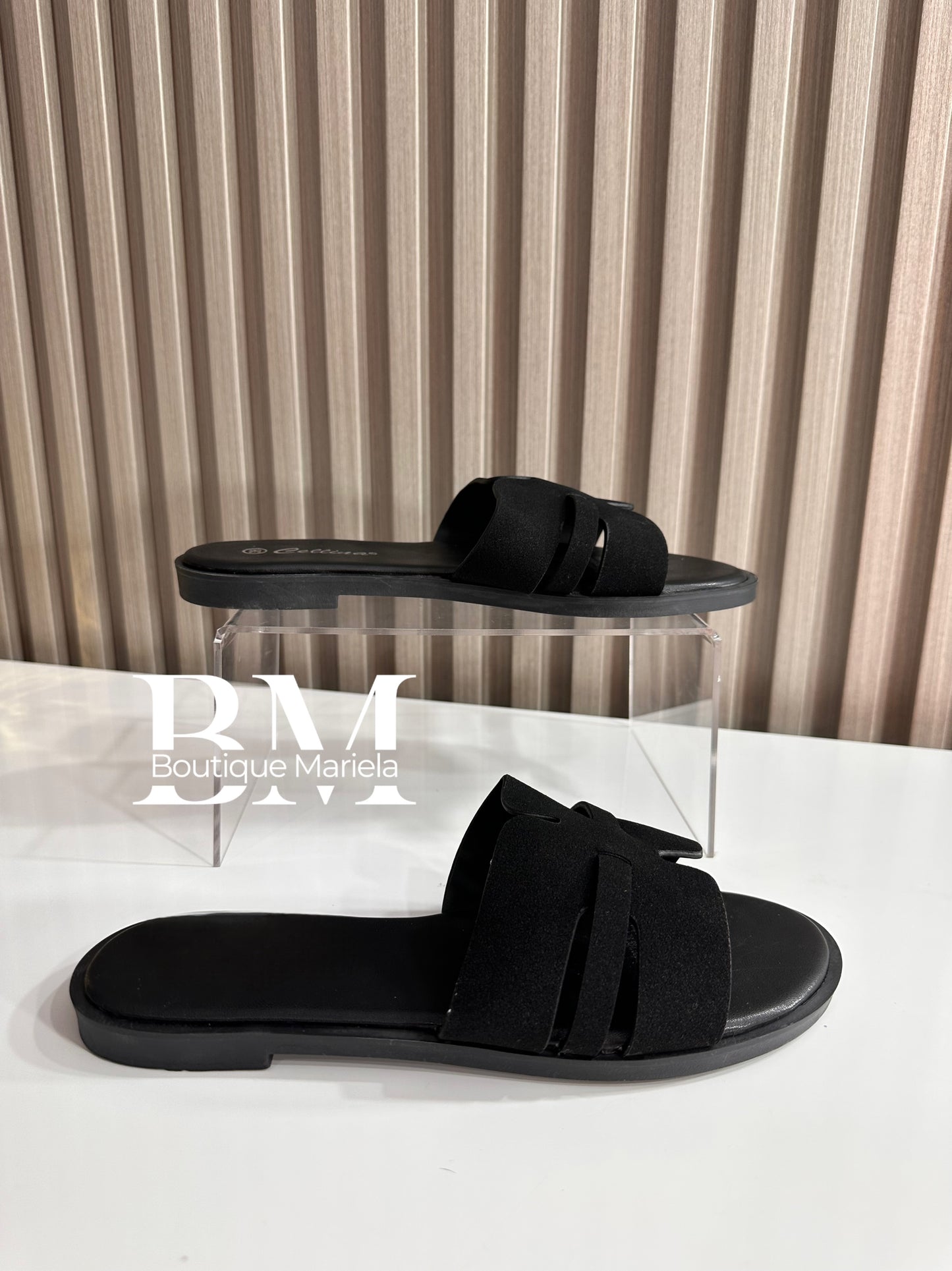 Sandalias Planas Negro