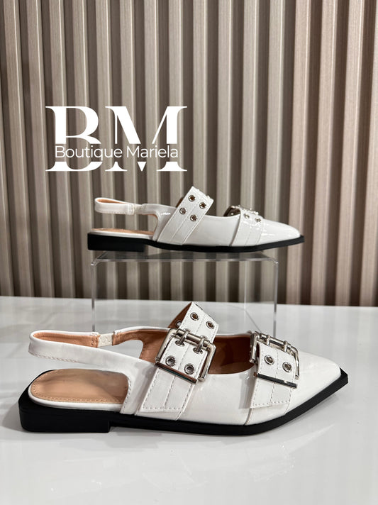 Sandalias Hebilla blanco 2509