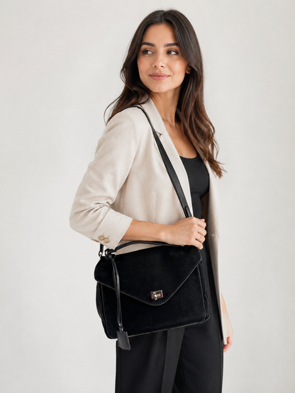 Bolso Agamuzado Negro