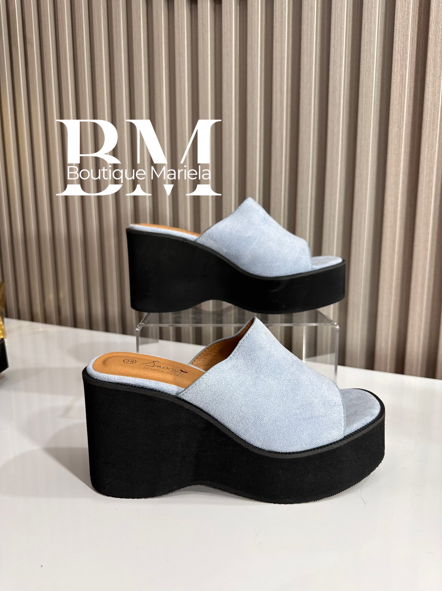 Sandalias plataforma Celeste 2503