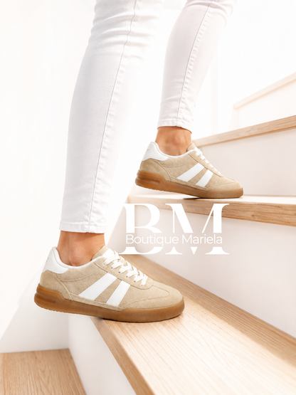 Zapatillas Beige