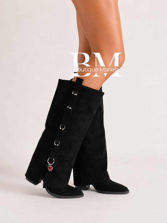 Botas Argollas Negro