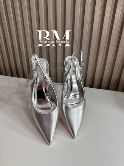 Stilettos Plata 2523