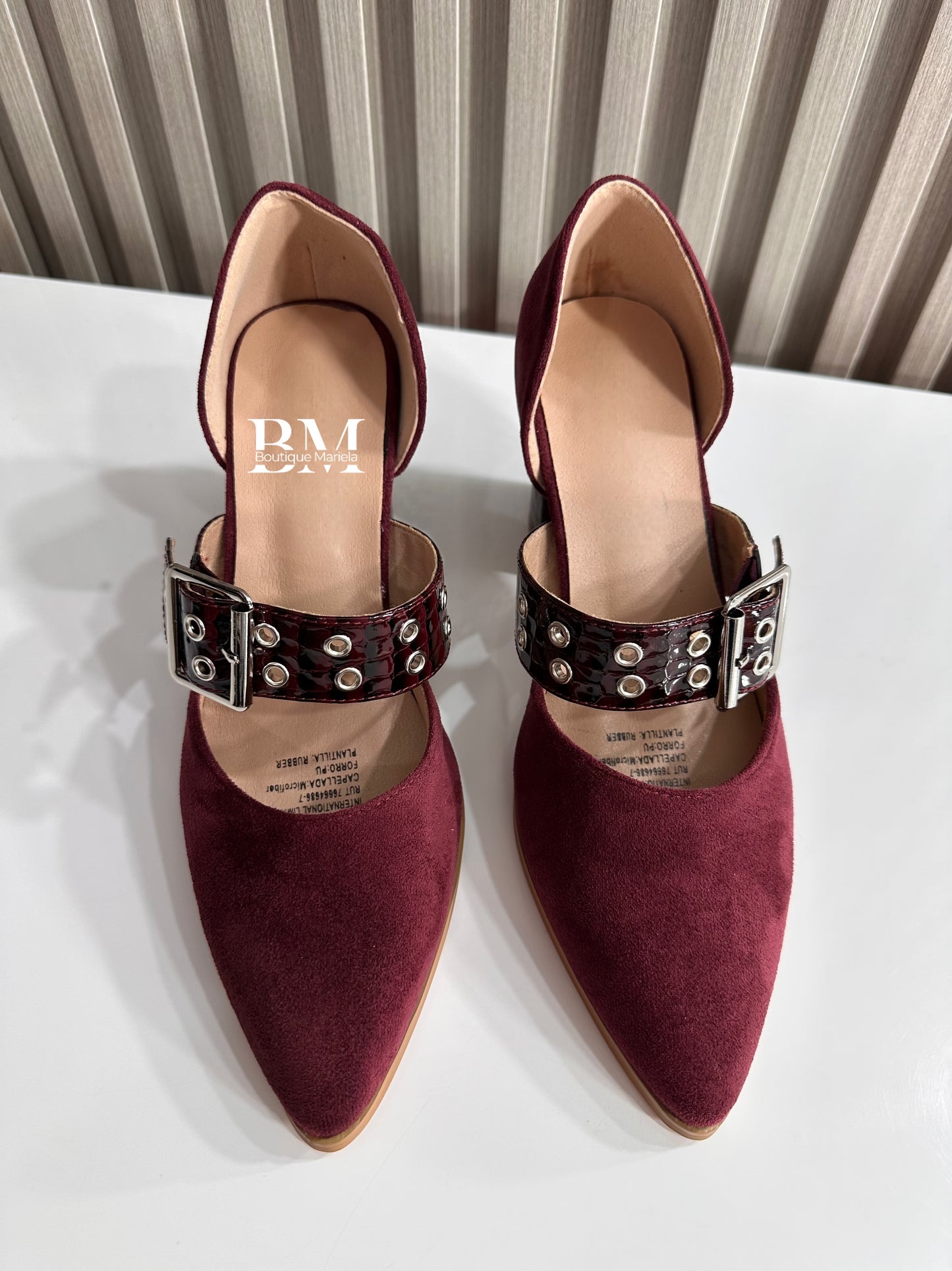 Puntas con talón Burdeo