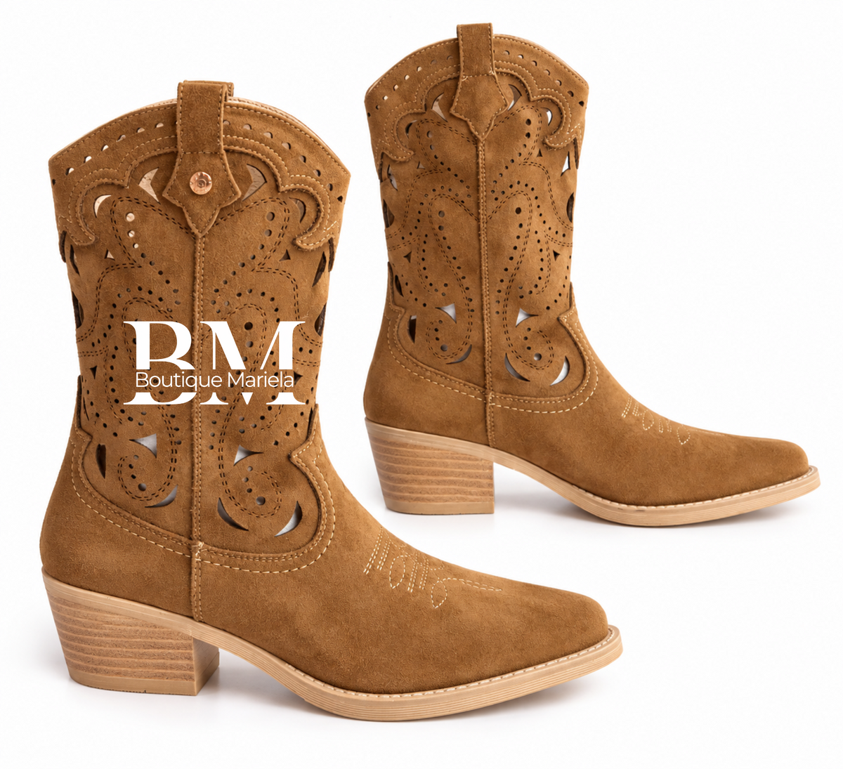 Botas caladas Camel