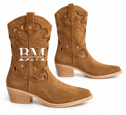 Botas caladas Camel