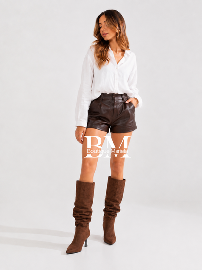 Botas Arrugadas Chocolate