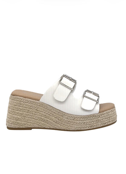 Sandalias Hebilla Blanco