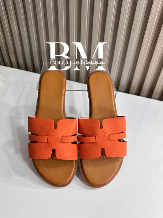 Sandalias Planas Naranja