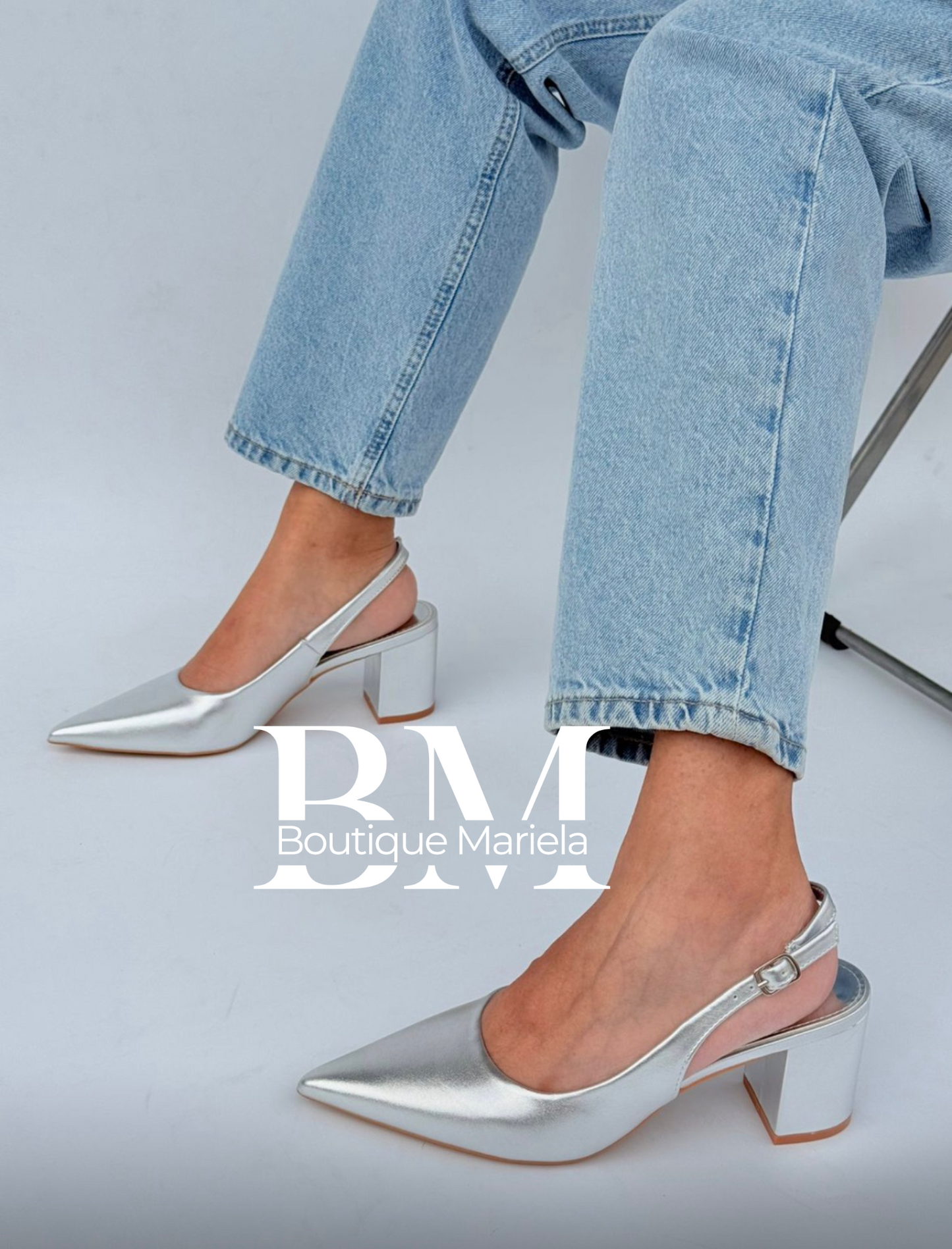 Stilettos Plata 2523