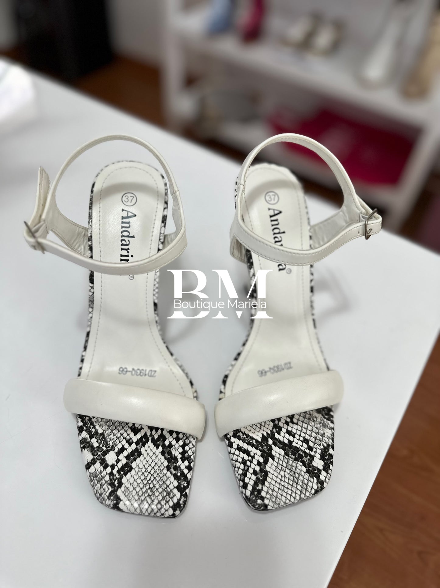 Sandalias Print blanco