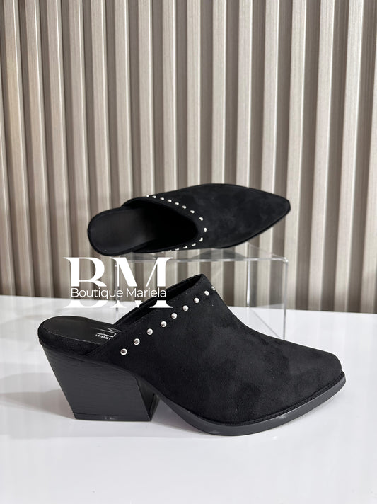 Puntas Gamuza negro